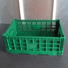 Πολλαπλάσιο μέγεθος που διπλώνει το πράσινο πλαστικό κλουβί φρούτων για την υπεραγορά